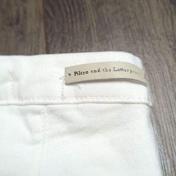 Anthropologie Pilcro and the Letterpress High Rise Denim Leggings size 28 White - Picture 10 of 11